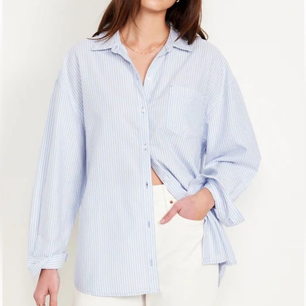 OLD NAVY | The Boyfriend Shirt - Size XL